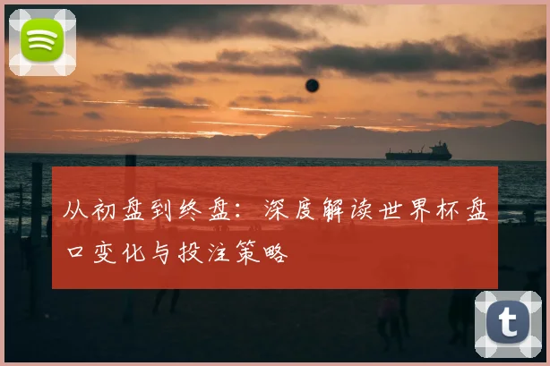 从初盘到终盘：深度解读世界杯盘口变化与投注策略