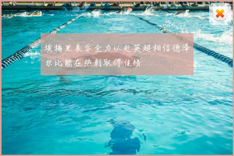 埃梅里表示全力以赴英超相信德泽尔比能在热刺取得佳绩