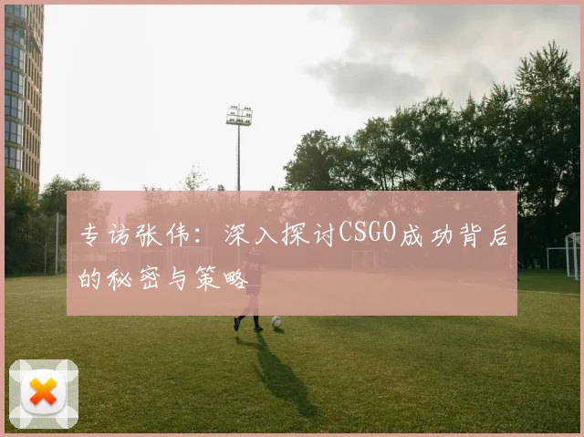 专访张伟：深入探讨CSGO成功背后的秘密与策略