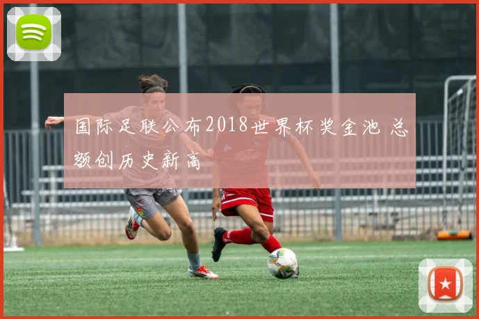 国际足联公布2018世界杯奖金池 总额创历史新高